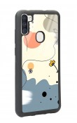 Samsung M11 Nude Papatya Tasarımlı Glossy Telefon Kılıfı
