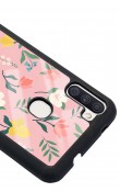 Samsung M11 Pinky Flowers Tasarımlı Glossy Telefon Kılıfı