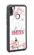 Samsung M11 Sakura Girl Boss Tasarımlı Glossy Telefon Kılıfı