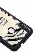 Samsung M11 Zebra Motto Tasarımlı Glossy Telefon Kılıfı