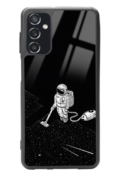 Samsung M52 Astronot Tatiana Tasarımlı Glossy Telefon Kılıfı