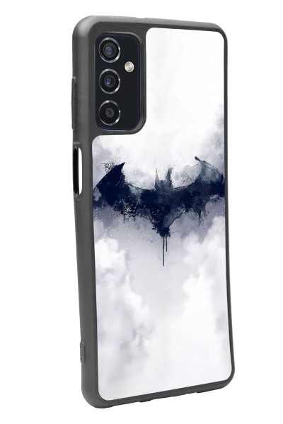 Samsung M52 Beyaz Batman Tasarımlı Glossy Telefon Kılıfı