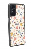 Samsung M52 Beyaz Bindanlı Tasarımlı Glossy Telefon Kılıfı