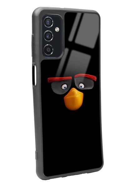 Samsung M52 Black Angry Birds Tasarımlı Glossy Telefon Kılıfı