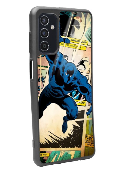 Samsung M52 Black Panther Kara Panter Tasarımlı Glossy Telefon Kılıfı
