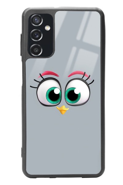 Samsung M52 Grey Angry Birds Tasarımlı Glossy Telefon Kılıfı