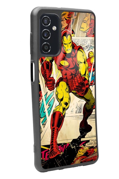 Samsung M52 Iron Man Demir Adam Tasarımlı Glossy Telefon Kılıfı