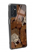 Samsung M52 Leoparlar Tasarımlı Glossy Telefon Kılıfı