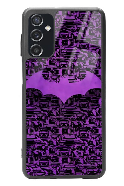 Samsung M52 Lila Batman Tasarımlı Glossy Telefon Kılıfı