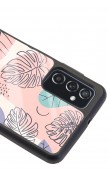 Samsung M52 Nude Yapraklar Tasarımlı Glossy Telefon Kılıfı