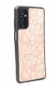 Samsung M52 Pink Dog Tasarımlı Glossy Telefon Kılıfı