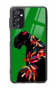 Samsung M52 Renkli Leopar Tasarımlı Glossy Telefon Kılıfı