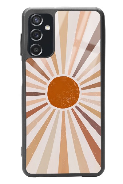 Samsung M52 Retro Güneş Tasarımlı Glossy Telefon Kılıfı