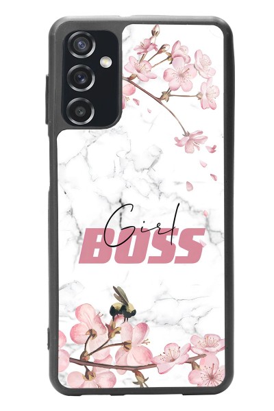 Samsung M52 Sakura Girl Boss Tasarımlı Glossy Telefon Kılıfı