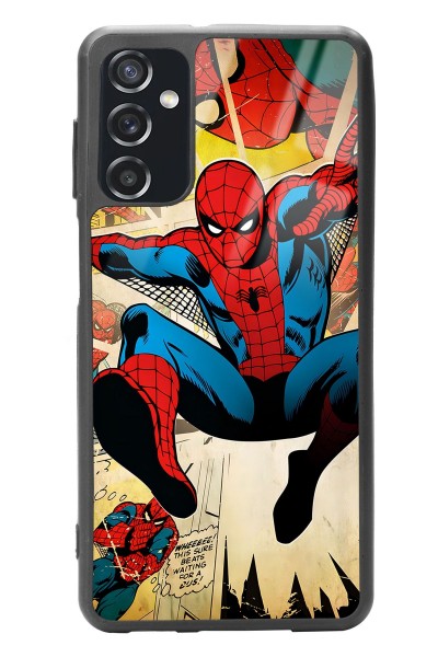 Samsung M52 Spider-man Örümcek Adam Tasarımlı Glossy Telefon Kılıfı