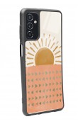 Samsung M52 Suluboya Güneş Tasarımlı Glossy Telefon Kılıfı