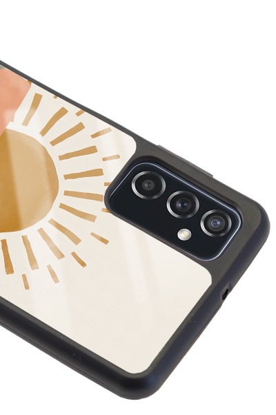 Samsung M52 Suluboya Güneş Tasarımlı Glossy Telefon Kılıfı