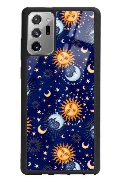 Samsung Note 20 Ay Güneş Pijama Tasarımlı Glossy Telefon Kılıfı