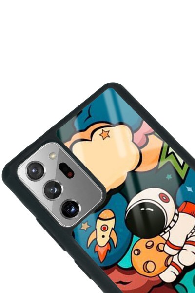 Samsung Note 20 Baby Astronaut Tasarımlı Glossy Telefon Kılıfı