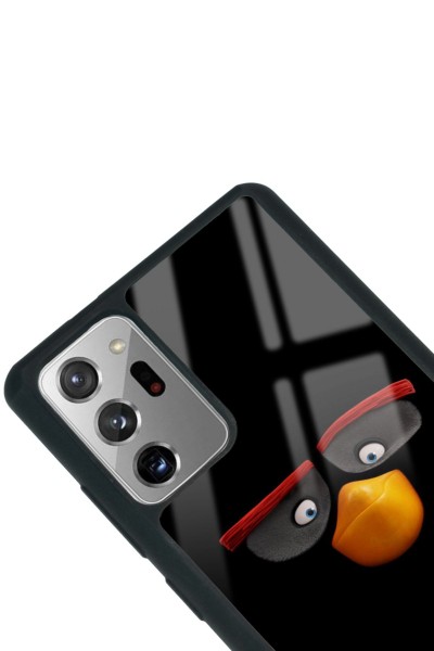 Samsung Note 20 Black Angry Birds Tasarımlı Glossy Telefon Kılıfı