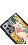 Samsung Note 20 Çiçekli Leopar Tasarımlı Glossy Telefon Kılıfı