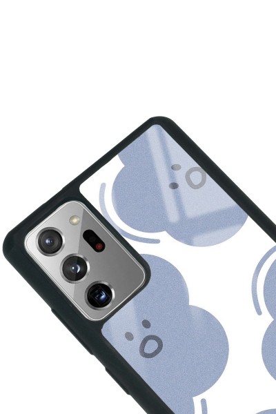 Samsung Note 20 Cloud Face Tasarımlı Glossy Telefon Kılıfı