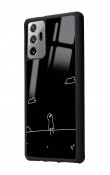 Samsung Note 20 Doodle Casper Tasarımlı Glossy Telefon Kılıfı