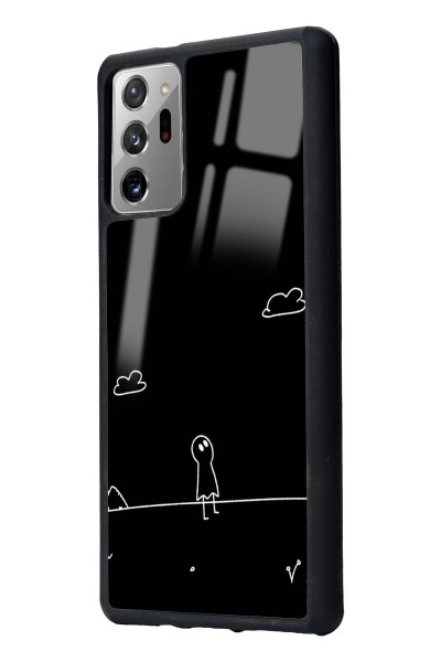 Samsung Note 20 Doodle Casper Tasarımlı Glossy Telefon Kılıfı
