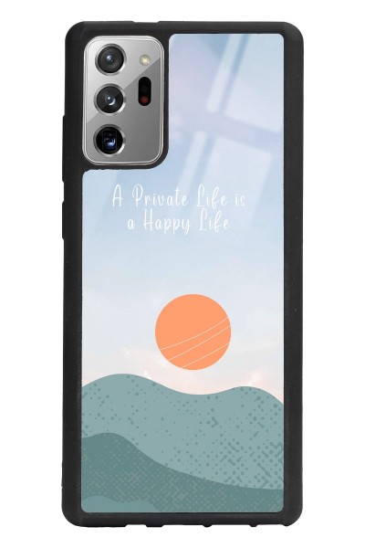 Samsung Note 20 Happy Life Tasarımlı Glossy Telefon Kılıfı