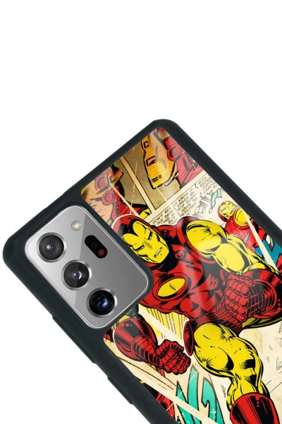 Samsung Note 20 Iron Man Demir Adam Tasarımlı Glossy Telefon Kılıfı