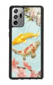 Samsung Note 20 Koi Balığı Tasarımlı Glossy Telefon Kılıfı