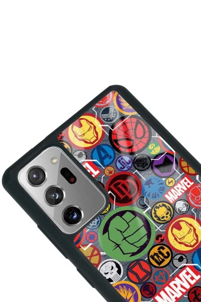 Samsung Note 20 Marvel Face Tasarımlı Glossy Telefon Kılıfı