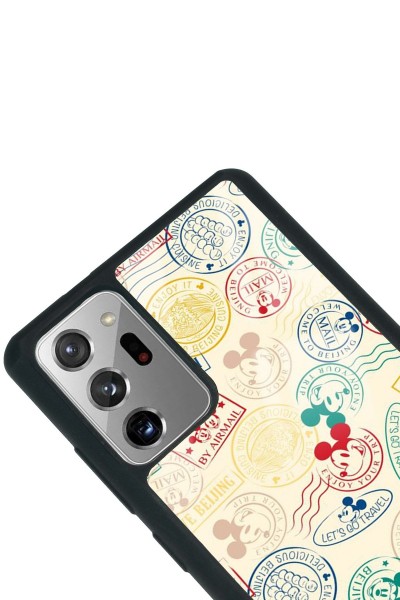 Samsung Note 20 Mickey Stamp Tasarımlı Glossy Telefon Kılıfı