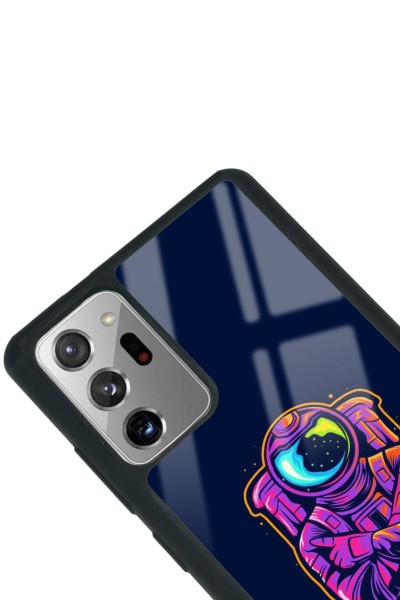 Samsung Note 20 Neon Astronot Tasarımlı Glossy Telefon Kılıfı