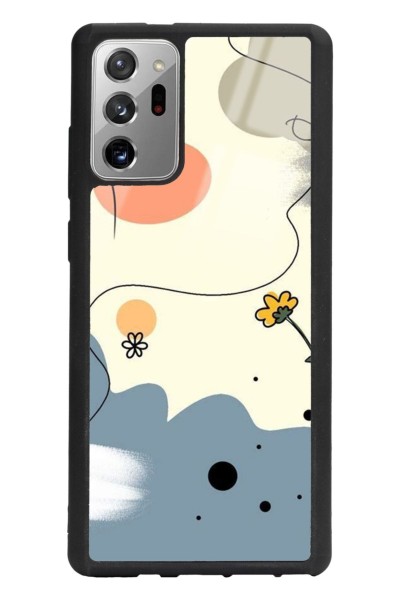 Samsung Note 20 Nude Papatya Tasarımlı Glossy Telefon Kılıfı