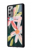 Samsung Note 20 Suluboya Çiçek Tasarımlı Glossy Telefon Kılıfı