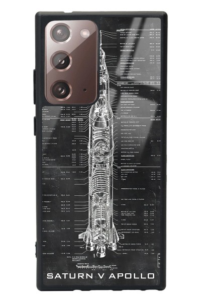 Samsung Note 20 Ultra Apollo Plan Tasarımlı Glossy Telefon Kılıfı