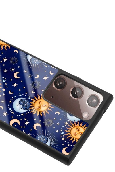 Samsung Note 20 Ultra Ay Güneş Pijama Tasarımlı Glossy Telefon Kılıfı