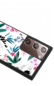 Samsung Note 20 Ultra Beyaz Çiçek Tasarımlı Glossy Telefon Kılıfı