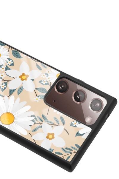 Samsung Note 20 Ultra Büyük Papatya Tasarımlı Glossy Telefon Kılıfı