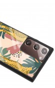 Samsung Note 20 Ultra Çiçekli Leopar Tasarımlı Glossy Telefon Kılıfı