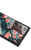 Samsung Note 20 Ultra Flamingo Leaf Tasarımlı Glossy Telefon Kılıfı