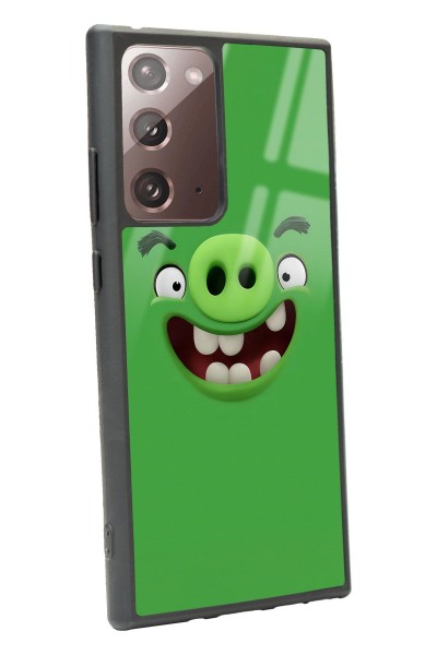 Samsung Note 20 Ultra Green Angry Birds Tasarımlı Glossy Telefon Kılıfı