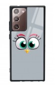 Samsung Note 20 Ultra Grey Angry Birds Tasarımlı Glossy Telefon Kılıfı