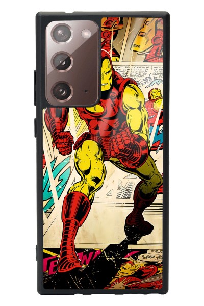 Samsung Note 20 Ultra Iron Man Demir Adam Tasarımlı Glossy Telefon Kılıfı