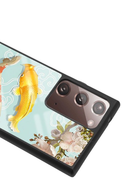 Samsung Note 20 Ultra Koi Balığı Tasarımlı Glossy Telefon Kılıfı