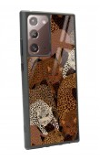 Samsung Note 20 Ultra Leoparlar Tasarımlı Glossy Telefon Kılıfı
