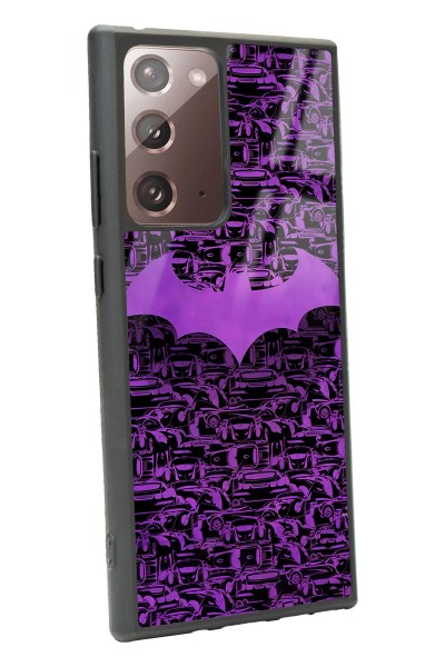 Samsung Note 20 Ultra Lila Batman Tasarımlı Glossy Telefon Kılıfı