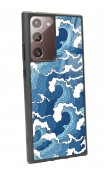 Samsung Note 20 Ultra Mavi Dalga Tasarımlı Glossy Telefon Kılıfı
