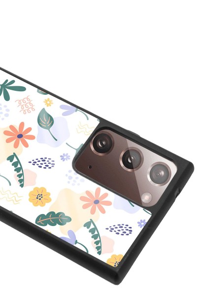 Samsung Note 20 Ultra Minik Çiçekler Tasarımlı Glossy Telefon Kılıfı